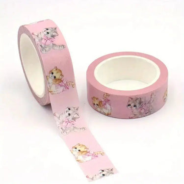 Valentine Kitty Mask Washi Tape 1 Pack - Kawaii Toys